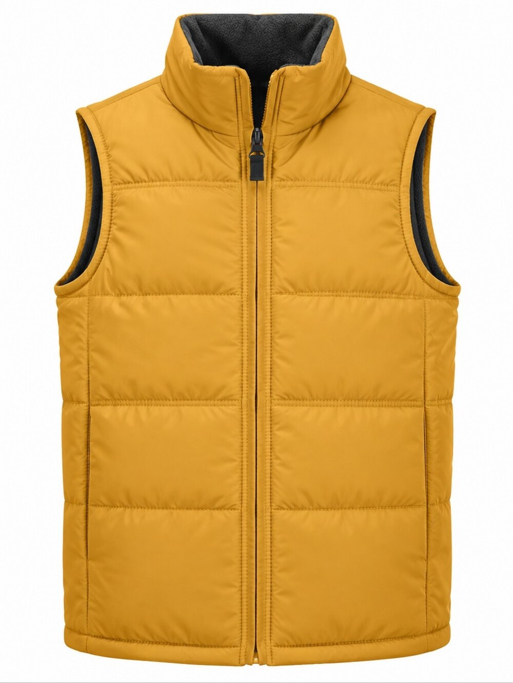 Carter's Kids Mustard Yellow Puffer Vest Fleece Lined M 5-6 Layer Outerwear